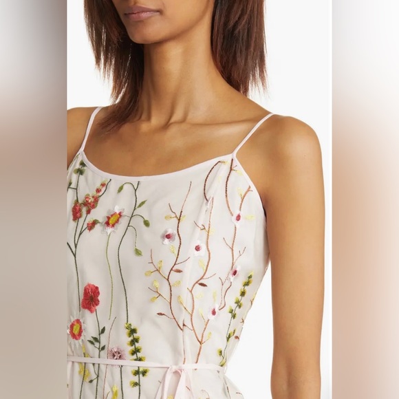 Sam Edelman Floral Prom wedding guest Women’s 12 Embroidered cami Midi Dress - Picture 10 of 10